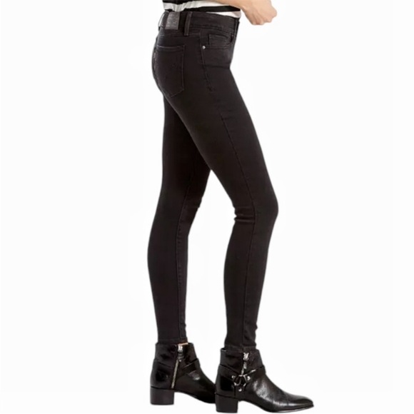 🛍️ 3/$25 Levi's 27x32 711 Skinny Mid Rise Black Jeans - Picture 2 of 10